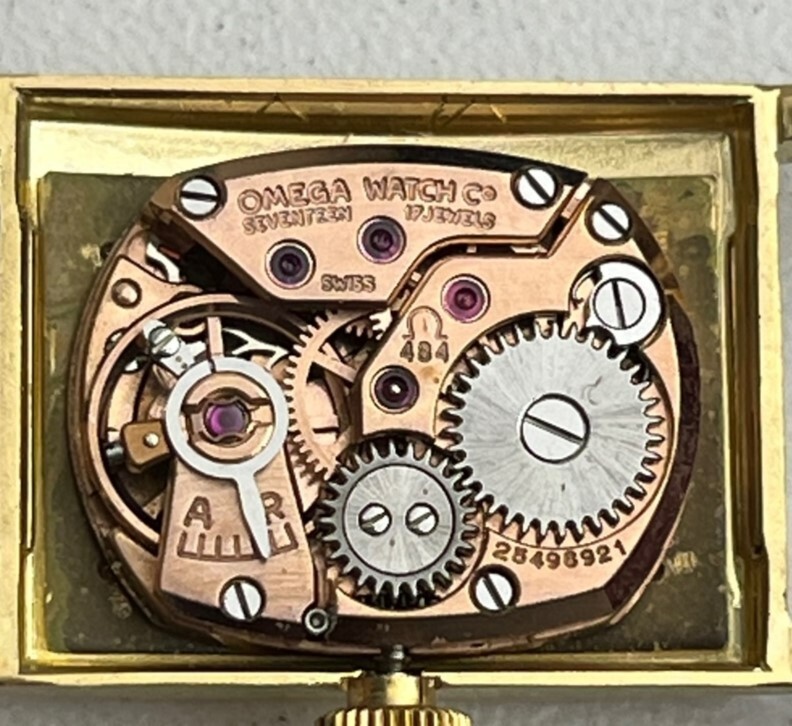 OMEGA DE VILLE 511223 18k YELLOW GOLD MANUAL VERY RARE VINTAGE