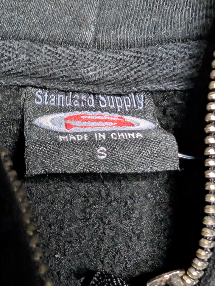 HIM Heartagram Zip Up Hoodie Ville Valo Rare Bam Margera CKY Size Small Y2K Sk8 - Image 3 of 3