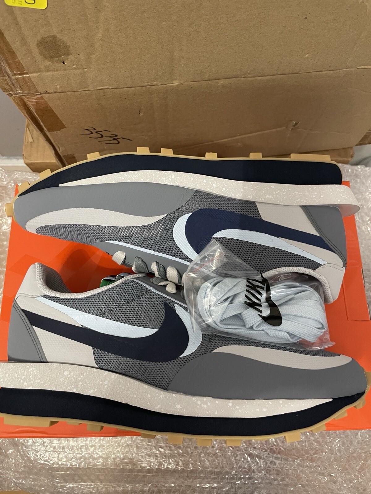 SACAI X NIKE Taglia US 8 5 Sacai x Clot x Nike LD Waffle Cool Grey DH3114 001 SPEDIZIONE VELOCE