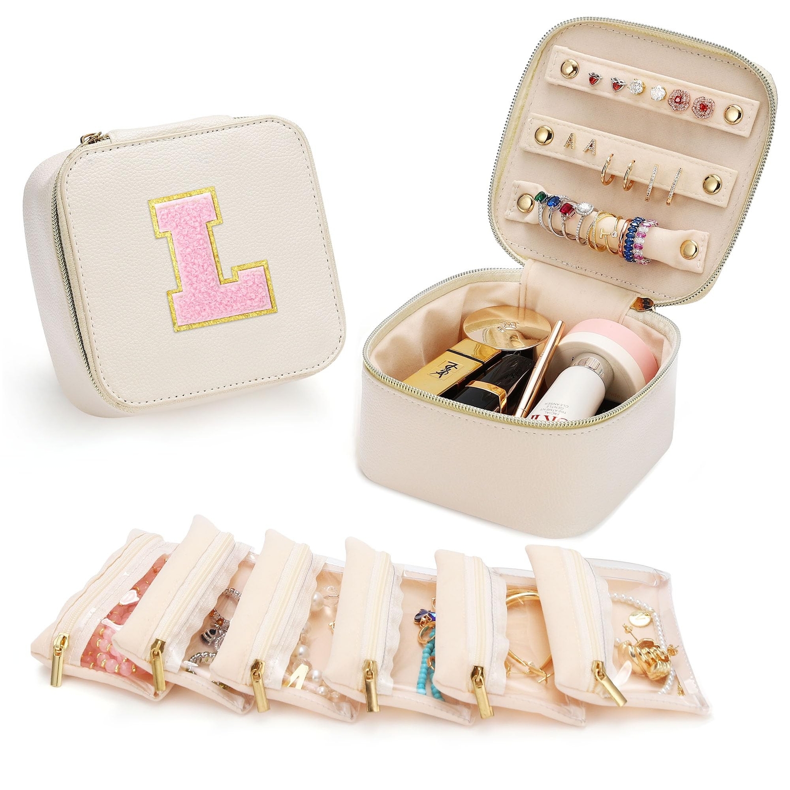 Parima Personalized Gifts for Women - Travel Makeup Bag Cosmetic Bag, Makeup ...