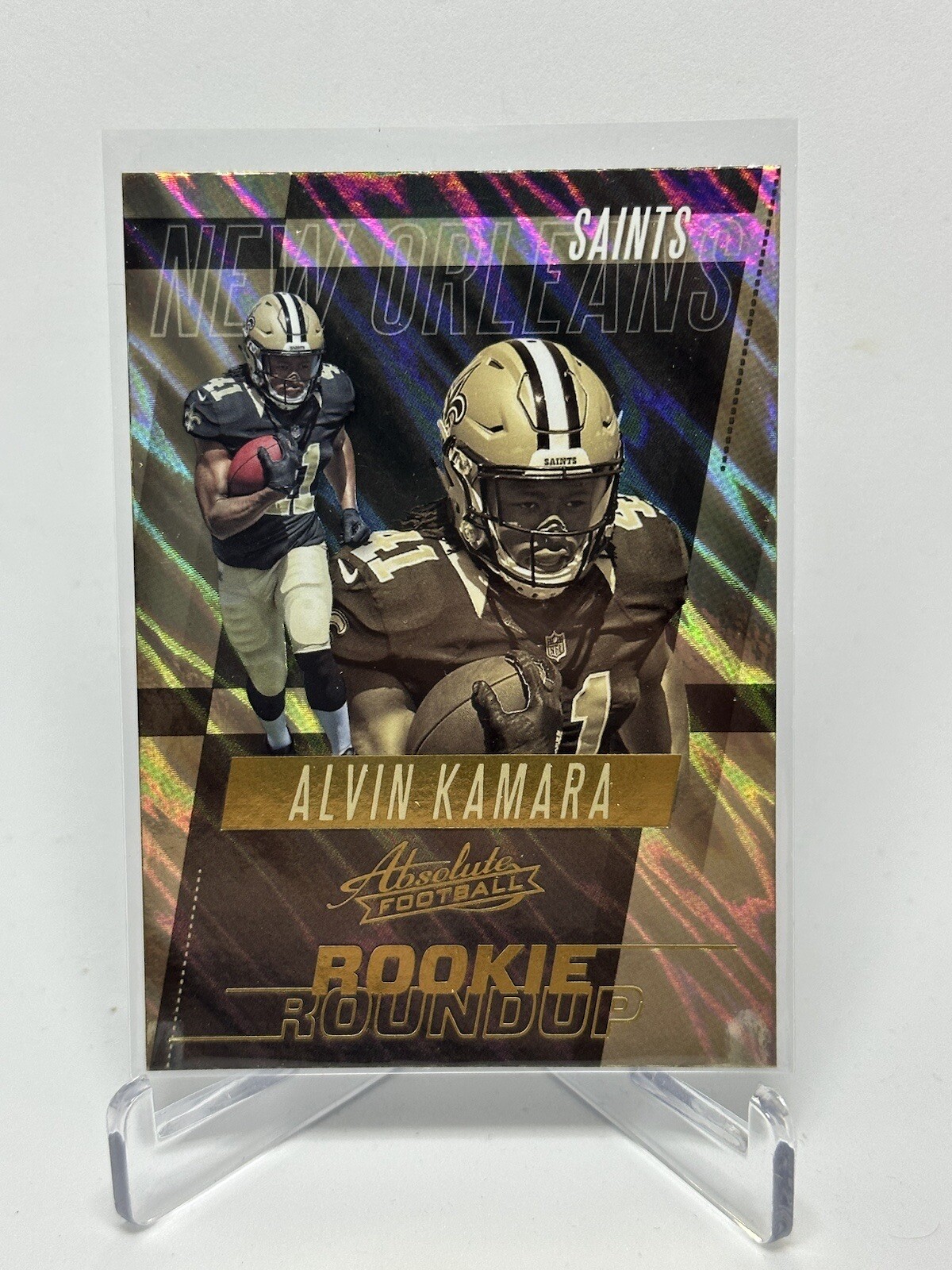 2017 Panini Absolute Roundup Retail Alvin Kamara #13 Rookie New Orleans Saints