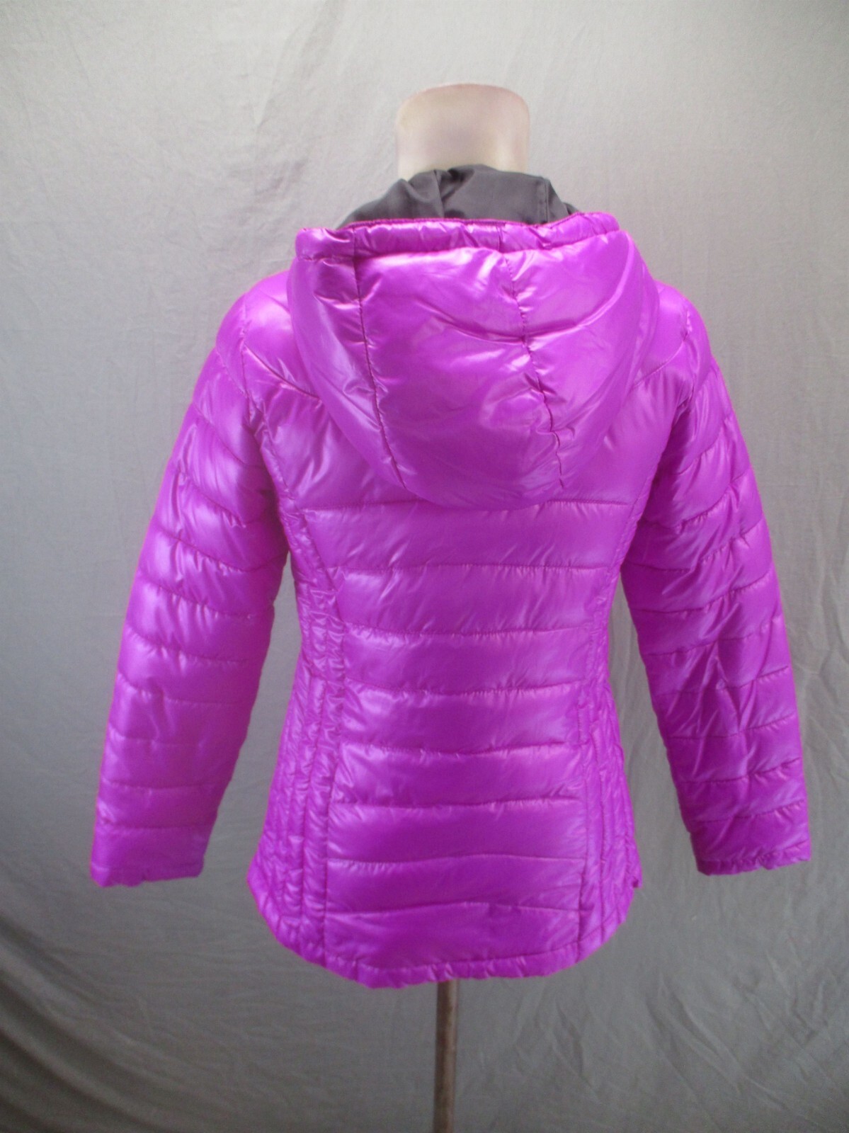 FILA taglia S giacca donna viola full zip tasca cappuccio antivento isolata 144
