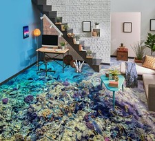 3D Ocean Fish 16275NA Floor WallPaper Murals Wall Print 5D AJ WALLPAPER AU Fay