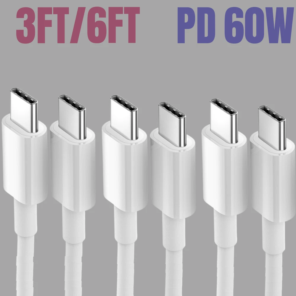 USB-C Cable Fast Charging PD Type C Cord For iPhone 15 Pro Max Plus Samsung iPad-image