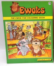 Libro para colorear divertido original 1987 Star Wars Ewoks - sin marcar/sin color
