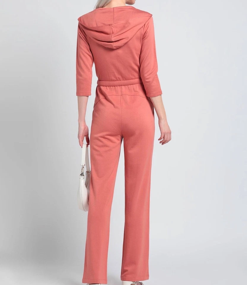 GUESS MONO MAMELUCO MALVA ÓXIDO ROSA PASTEL BEIGE POLAR XS X-PEQUEÑO USADO UNA VEZ Foto 3 de 4