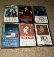 Lot Of 6 Willie Nelson Cassette Tapes