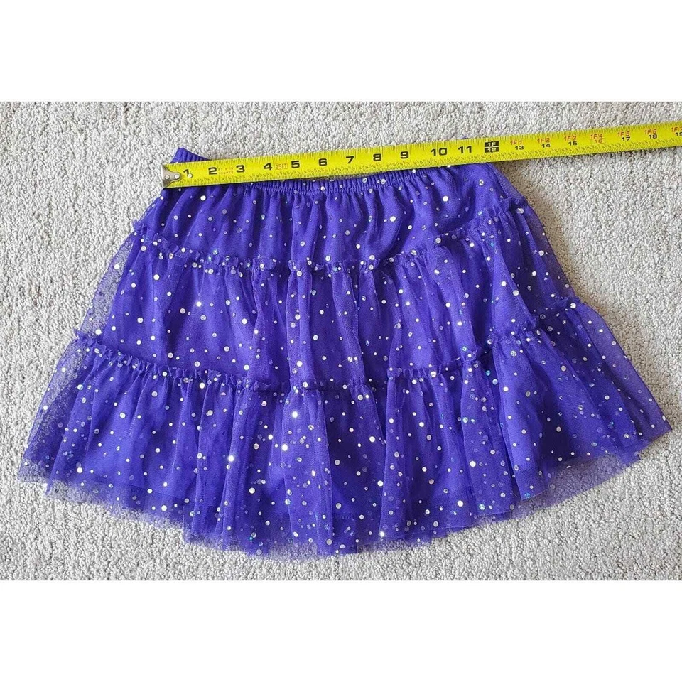 Falda corta para niña Total Girl púrpura brillante talla 10-12 Foto 4 de 4