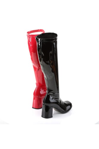 Pleaser USA GOGO-300HQ Botas de charol negras y rojas UK5 EN STOCK - Imagen 4 de 5