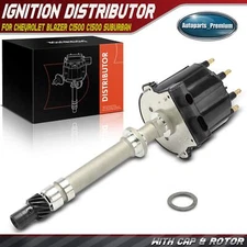 Ignition Distributor w/ Cap & Rotor for Chevy Blazer C/K 1500 2500 3500 G20 P20