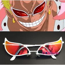 Wholesale Anime One Piece Doflamingo Joker Tech punk style cat eye  Sunglasses Men Women cosplay Cyberpunk glasses From m.