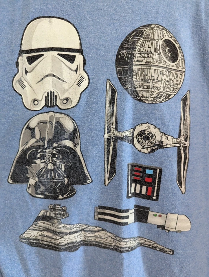 Star Wars Boy's XL Long Sleeve T-Shirt Crew Neck The Empire Graphics - Image 3 of 4