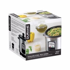 Rice Cooker Electric Non Stick Cooking Pot Steamer StainlessSteel Keep Warm 0.8L