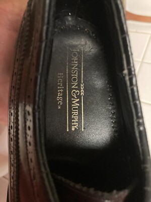 VTG Johnston & Murphy Shoes Burgundy Leather Men display picture 2
