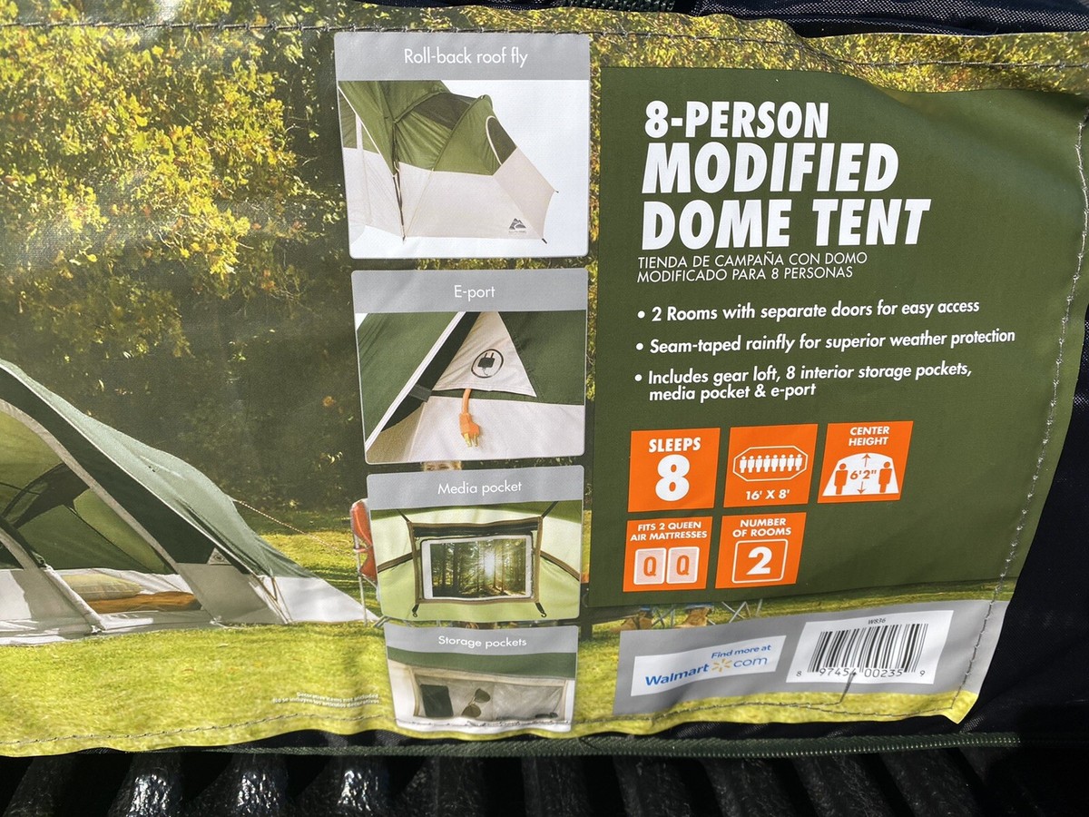 Ozark Trail W836 Altimate 8 Person Waterproof Modified Dome Tent