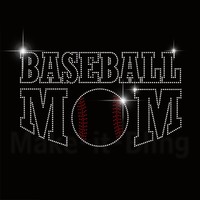 Baseball Mom Rhinestone Iron On Heat Transfer Sport Mom For Shirt Or Jersey Baseball Mom Rhinestone Iron On Heat Transfer Sport Mom For Shirt Or Jersey