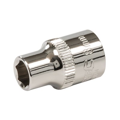 Silverline Steckschlüsseleinsatz 8 Mm, Metrisch, Für 3/8" Antrieb - Chrom-Vanadium-Stahl, Hochglanzverchromt