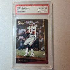 1993 SCORE SELECT DREW BLEDSOE ROOKIE #166 GEM MT 10 LOW POP SHIPS FAST INSURED
