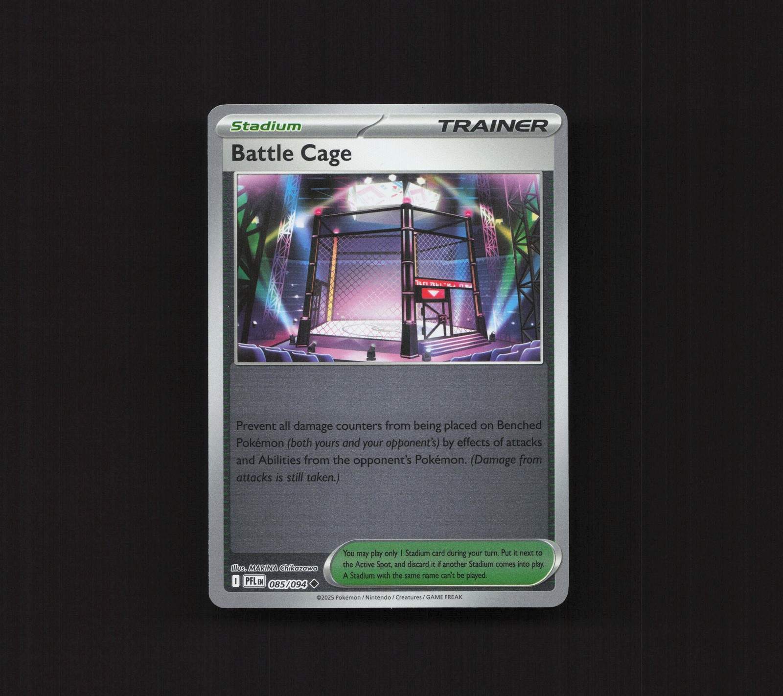 Battle Cage - - ME02: Phantasmal Flames #085/094 Uncommon Trainer - Stadium LP