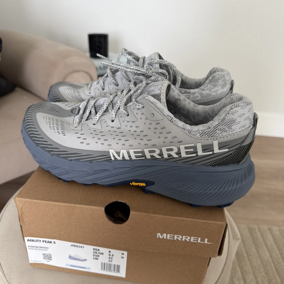 Zapatilla deportiva para hombre Merrell Agility Peak 5 Pigeon Indigo talla 9 J068347 Foto 2 de 4