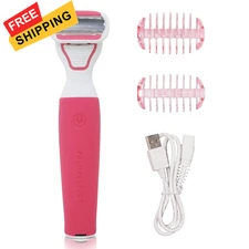 Clio Trimmer for Women with Precision Razor, Female Pubic Hair Electric... 