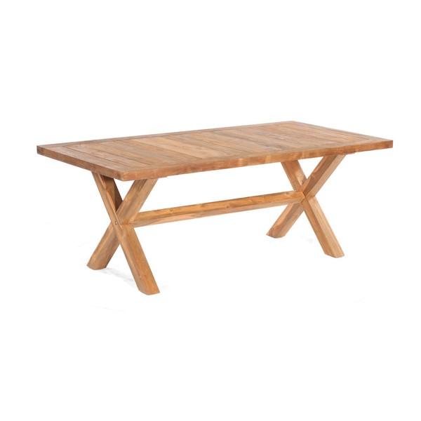 Sonnenpartner Stanford Gartentisch Old Teak Tisch Esstisch Teakholz 200X100 Cm-image