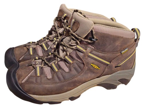 Mens Keen Targhee II Mid Waterproof Hiking Brown Casual Work Boots 1002375 Sz 14 - Picture 1 of 6