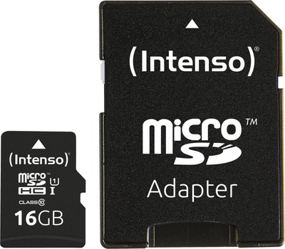 Intenso Speicherkarten Micro SD Card 16GB UHS-I inkl. SD Adapter B Ware