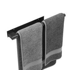 15 Inch Self Adhesive Hand Towel Holder Bar Stainless Steel Rack Matte Black