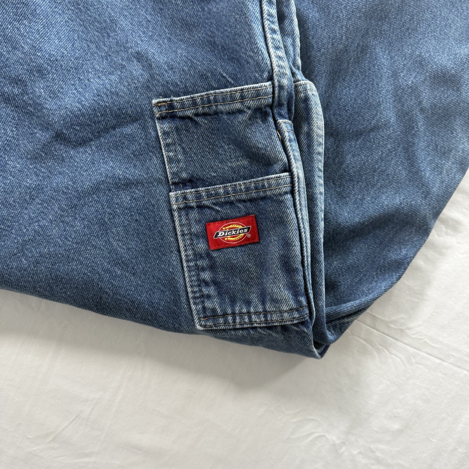 Mens Dickies Double Patch Double Knee Distressed … - image 3