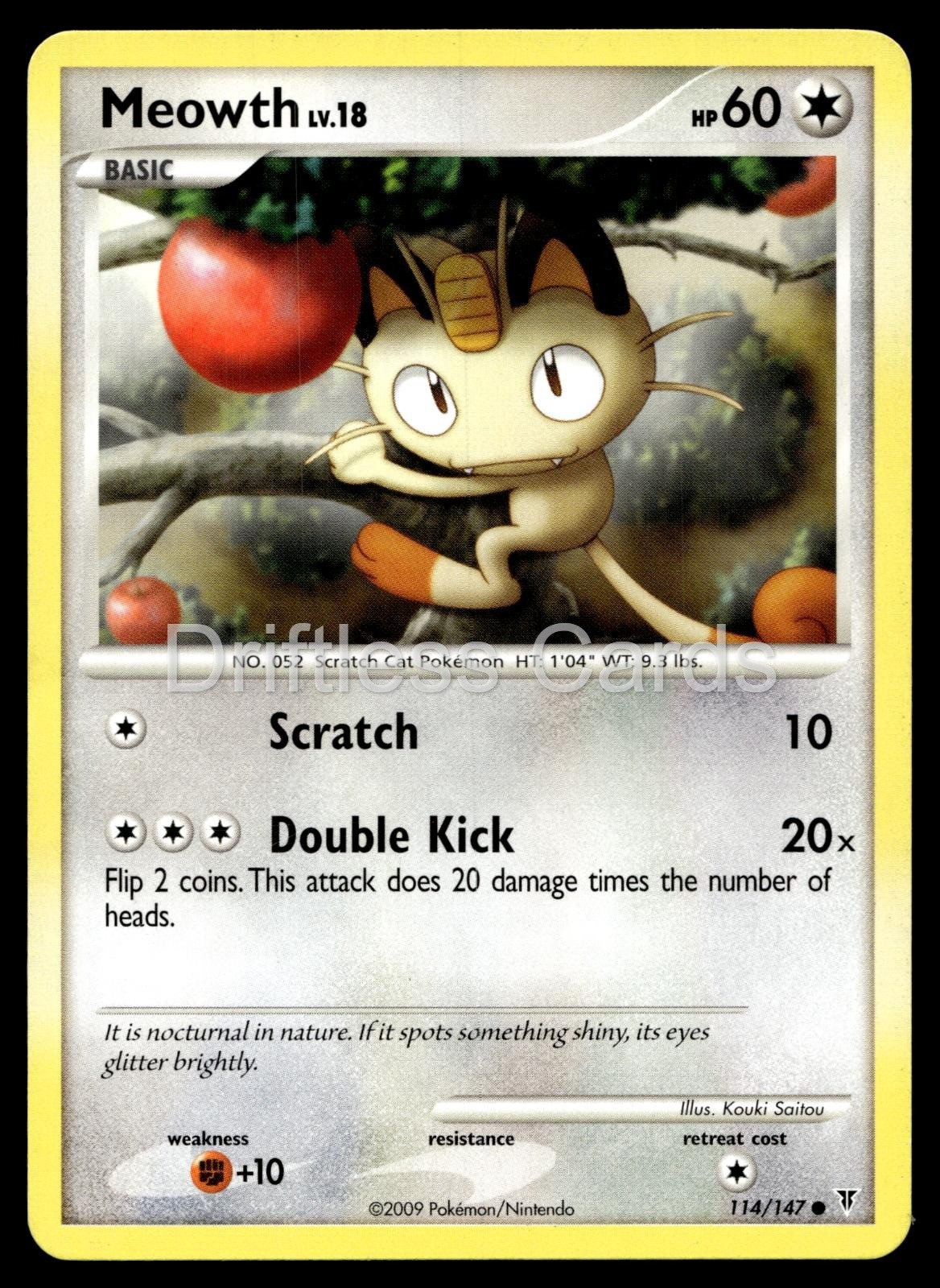Meowth 114/147 Common Supreme Victors Pokemon LP