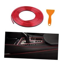 Car Interior Trim Strips, 33Ft Bendable Flexible Automobile Molding 33 ft Red