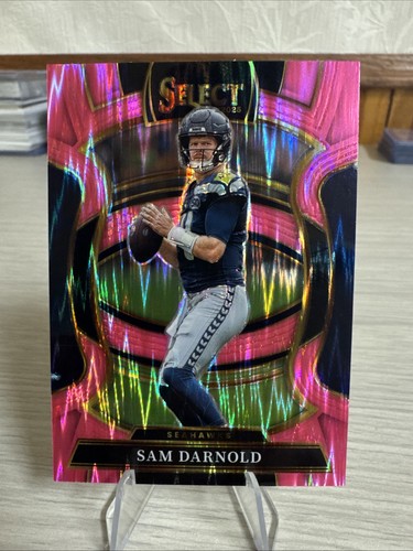 2025 Panini Select - Concourse Sam Darnold #13 Pink Shock Prizm