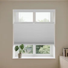 Allesin Cellular Shades, Blackout Blinds Noise Reduction, Dark Grey 30" W x 64"H
