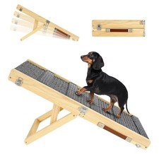 Open Box Pawaboo Dog Ramp for Couch  Bed. Foldable Small Dog Ramp w/ 5 Adjustab