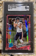 2023 Donruss Clearly Tyson Bagent Rookie Pink # /10 SGC 9