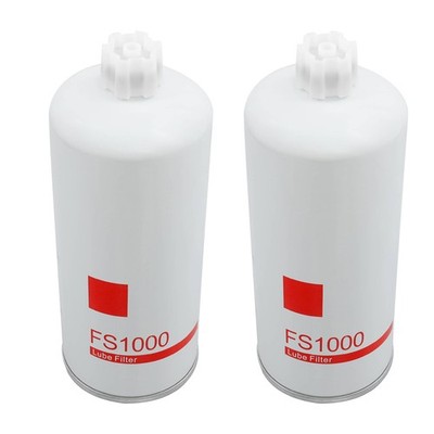 2X FS1000 Fuel Filter Water Separator For Fleetguard Cummins 3329289 2568753