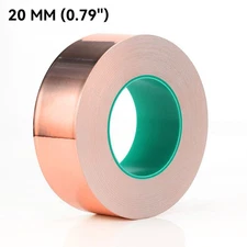 20m Double Sided Conductive Copper Foil Tape EMI Shielding Anti Static 0.05mm