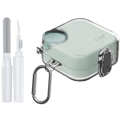 CMF Buds 2/Pro 2 Protective Case with Lock & Carabiner Clear TPU Accessories Set