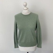 M&S Autograph Pure 100% Cashmere Pullover Mintgrün Gr. 12 UK Damen Sweater