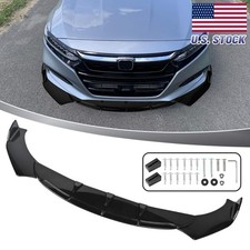 For Honda Civic Sedan 2012-2023 Black Front Bumper Lip Spoiler Splitter Body Kit For Honda Civic Sedan 2012-2023 Black Front Bumper Lip Spoiler Splitter Body Kit