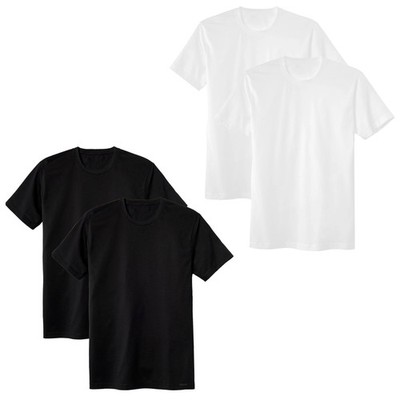 CALIDA Men's T-Shirt, 2 Pack - Natural Benefit, Crew Neck, 100%...