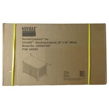 Seville Classics Ultra HD Stacking Top Cabinet, 30"x18", White, UHD20166T