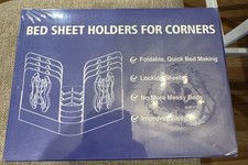 Bed Sheet Holders Lock for Corners Heavy Duty in Place New Set 4