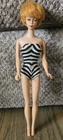 1960s vintage Mattel Barbie Strawberry blonde Bubble Cut Zebra Swimsuit Doll