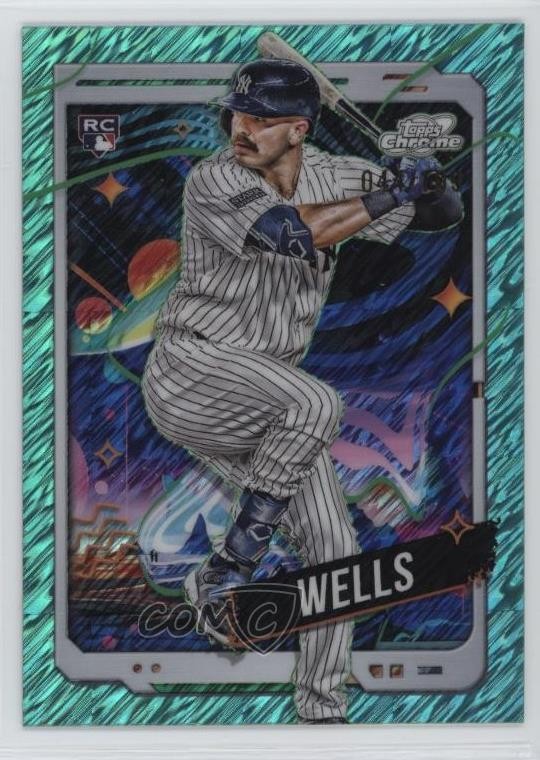 2024 Topps Cosmic Chrome Aqua Equinox Refractor 44/199 Austin Wells #88 10y3