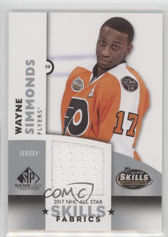 2017 SP Game Used Edition NHL All-Star Skills Fabrics Wayne Simmonds #AS-WS s3g