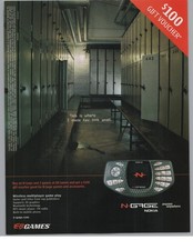 Nokia N-Gage Game Console Ad Vintage Magazine Print Full Page Dark 2003
