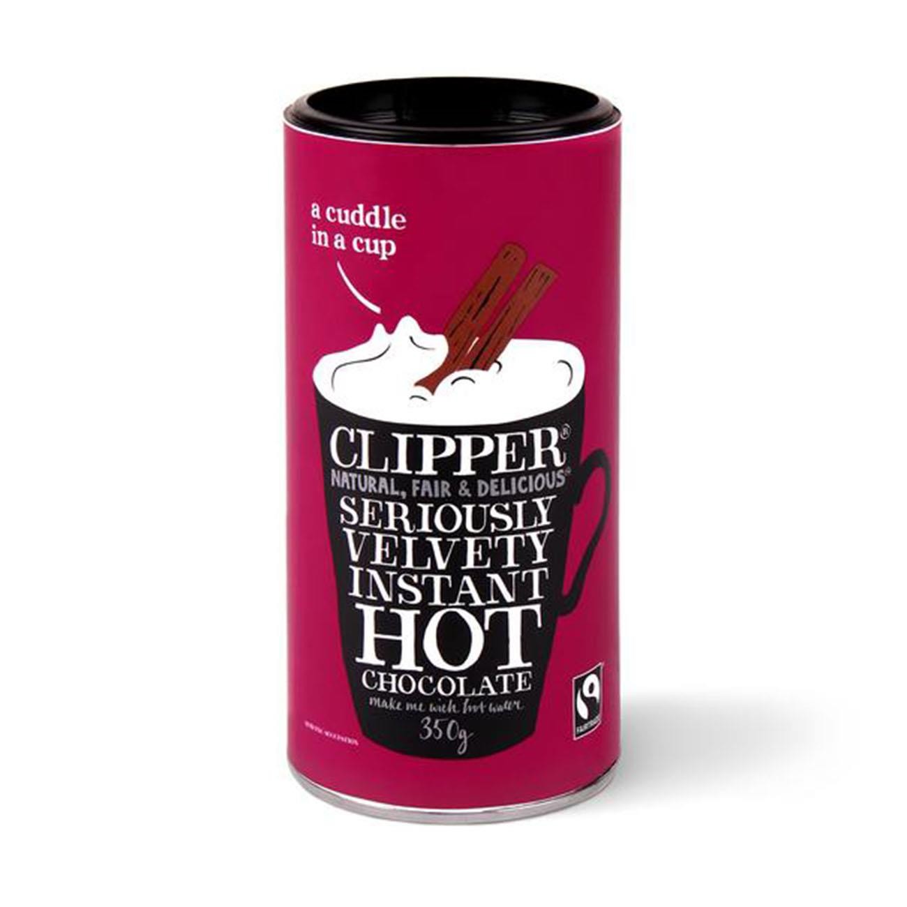 💚 Clipper Natural Fairtrade Seriously Velvety Instant Hot Chocolate 350g