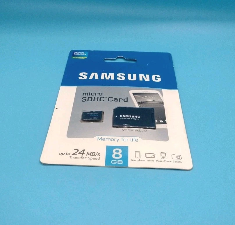 New - Samsung 8GB Class 4 - 24 MB/s - MicroSDHC Card - Adapter Included - Image 4 of 4